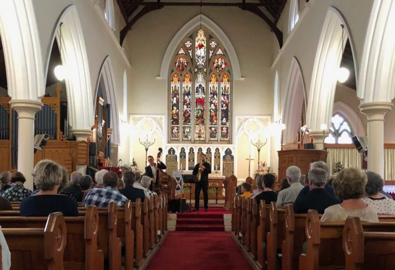 Musicians in church