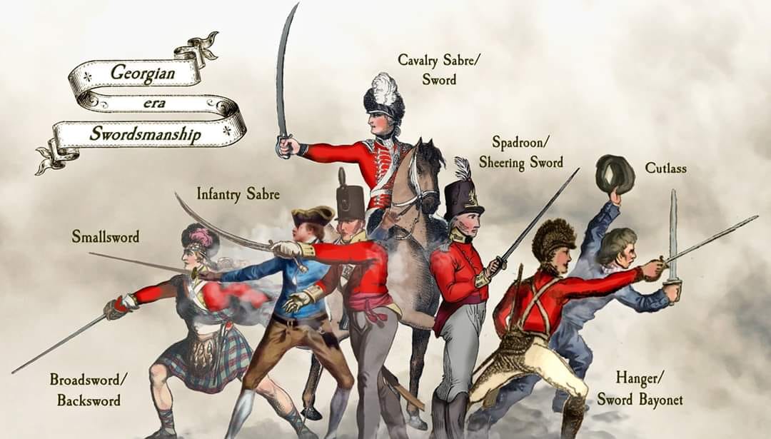 Soldiers with swords