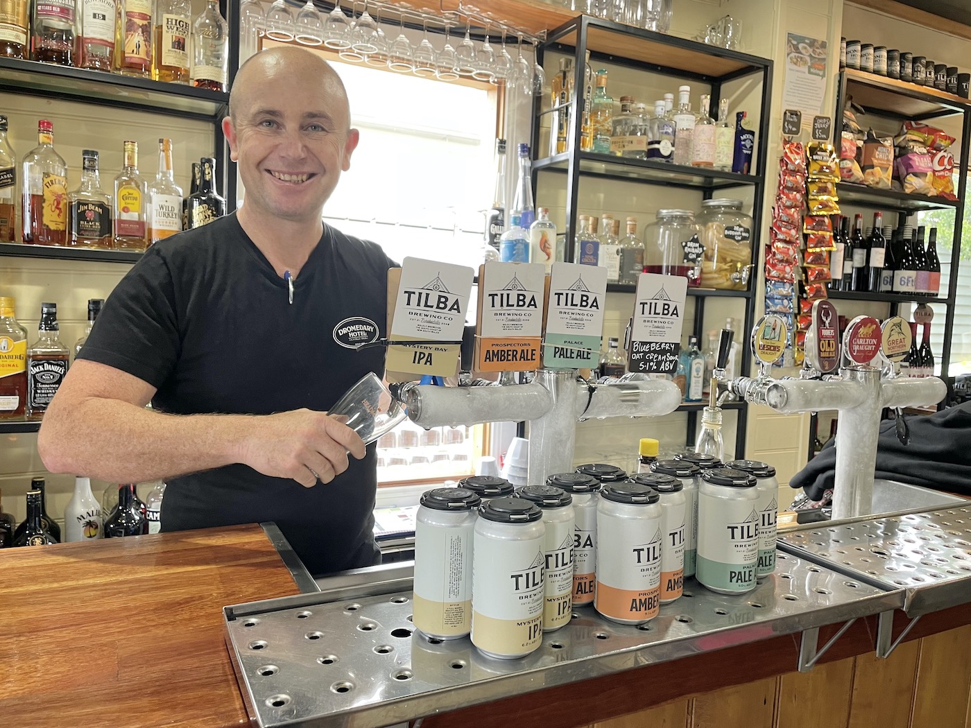 The historic Dromedary Hotel in Central Tilba offers their own brews on tap.