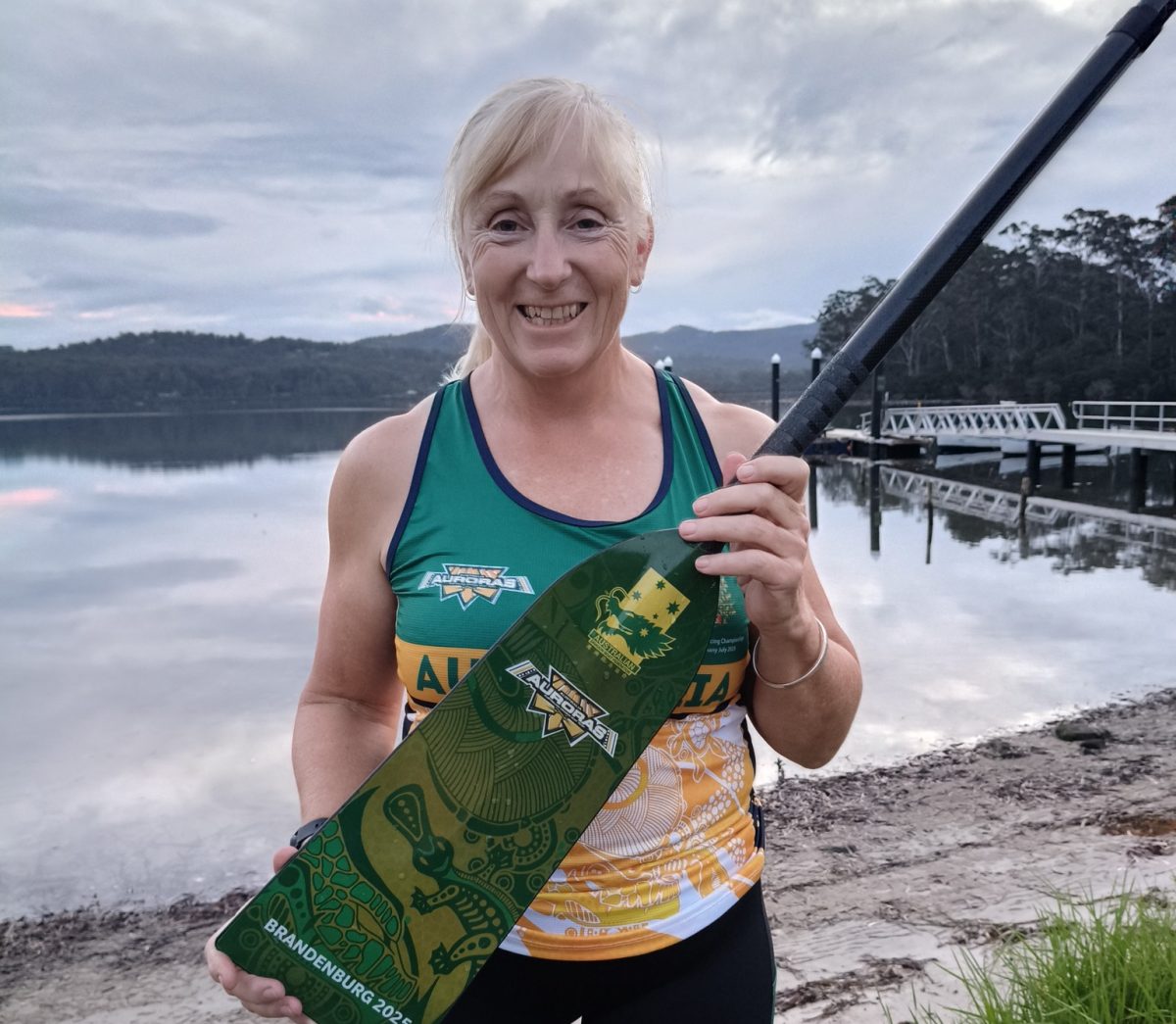 Gillian McCallum is one of the members of the 380-strong Auroras, Australia's national dragon boat team.