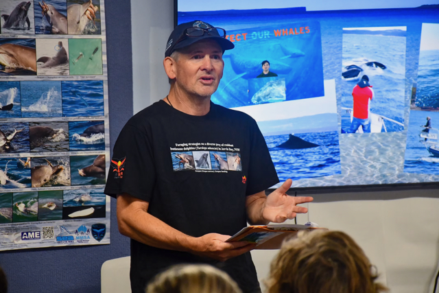 Scott Sheehan of Marine Mammal Research helps run citizen science project SEA Jervis Bay.