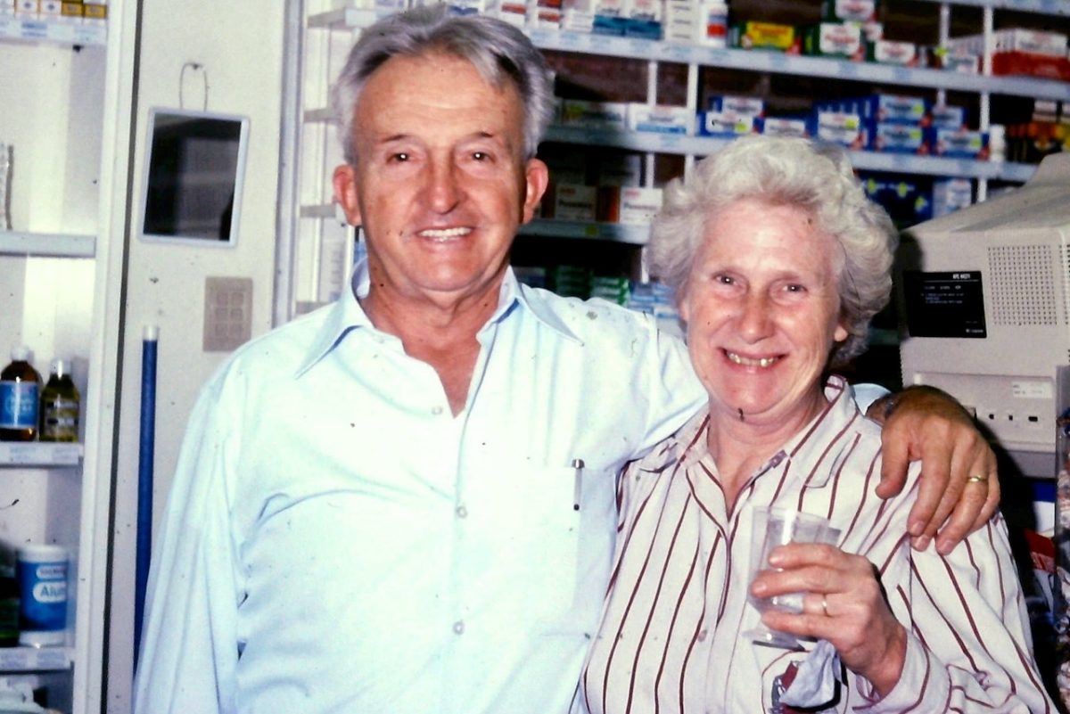 Former Goulburn chemist Max Hogan with his wife Maria.